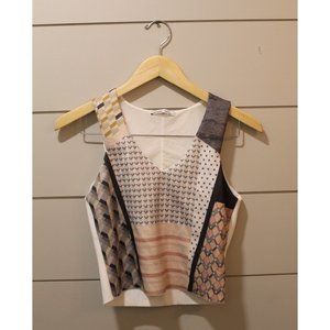 ZARA Print Crop Tank Top